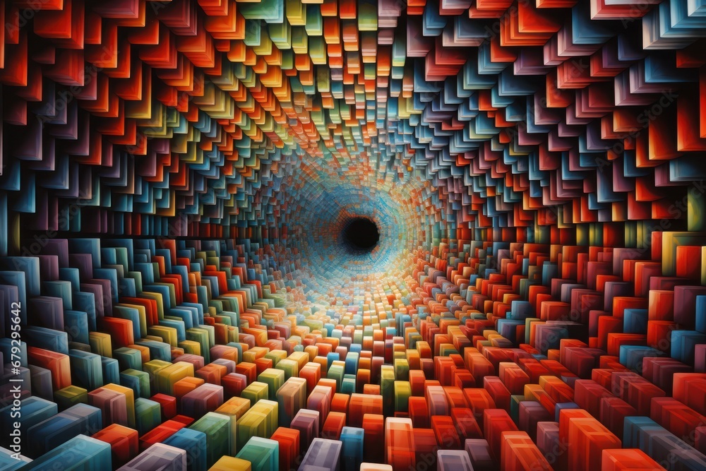 Fototapeta premium Dynamic Visual Disorder and Complexity.