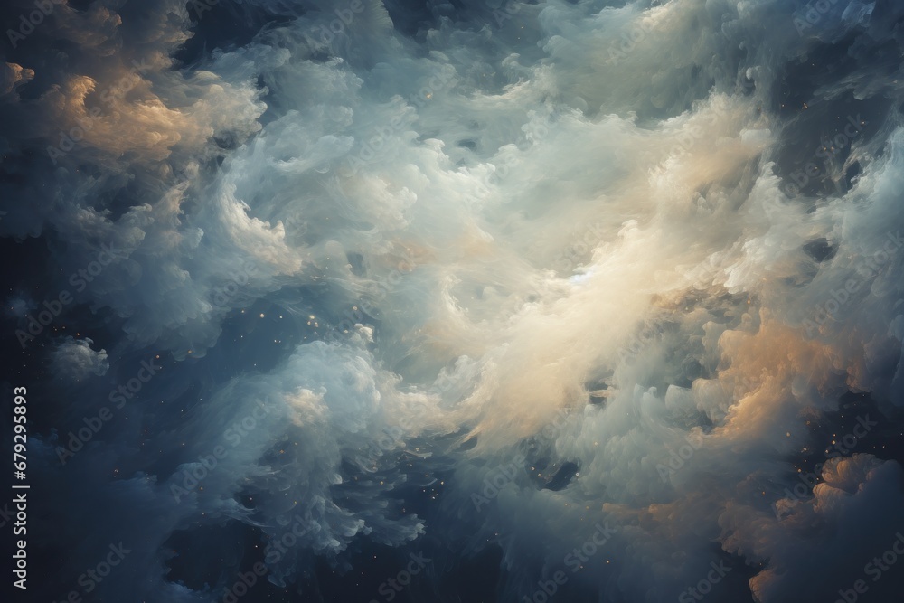 Abstract Representation of Celestial Clouds and Gases