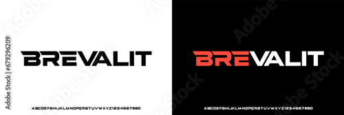 Modern Bold Heavy Strong Font. Typography urban style fonts for sport, technology, digital, engine, machine, movie, logo design, vector illustration