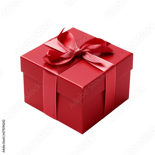 Realistic gift box isolated on transparent PNG background, Generative ai