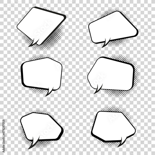 Group of Six comic pop art style. Quiz brainy game word. Vector illustration design. Retro comic speech bubble on transparent background design