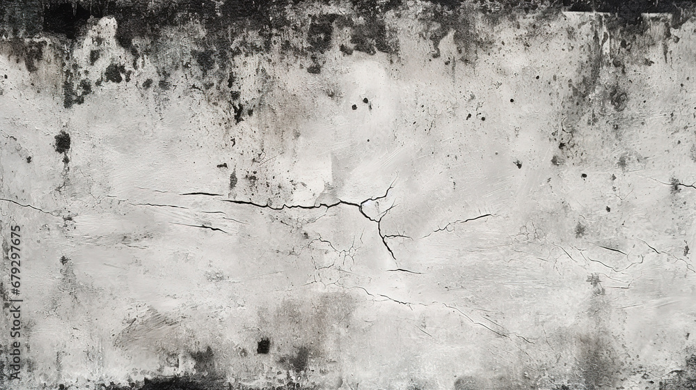 Fototapeta premium Textured black white grunge concrete background. Generative AI