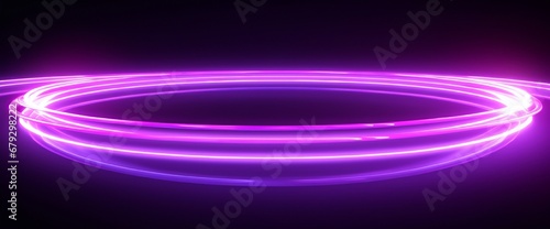 Circle Purple line glow