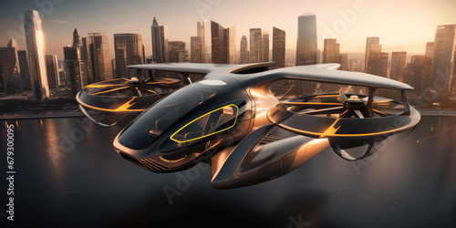 Batterypowered Air Taxi Concept For Sustainable Transportation. Сoncept Electric Scooter Sharing Programs, Sustainable Packaging Solutions, Benefits Of Solar Energy, Eco-Friendly Fashion Trends