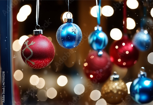 Close-up photo of Christmas decorations. © berna