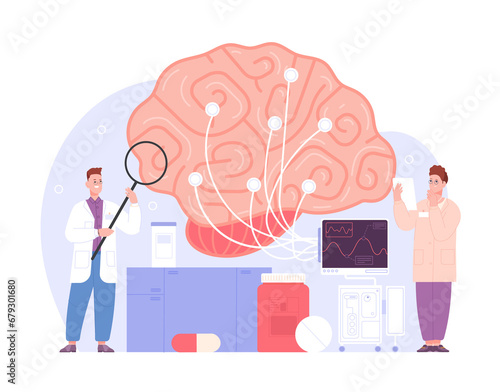 Bild auf Leinwand Brain neurologic exam