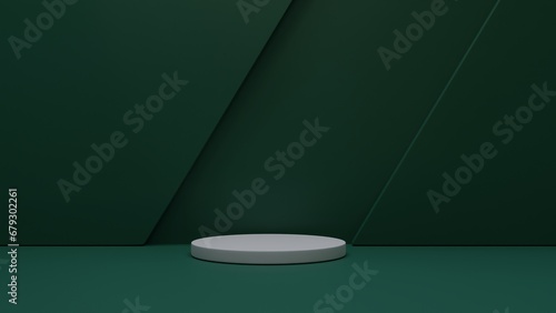 Foto 3D Rendered Podium Design with Colours for your Product Showcase