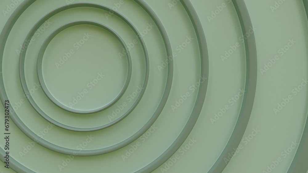 Obraz premium Green cylinder pedestal podium display, Empty room background. Abstract modern vector rendering 3d shape for products display presentation
