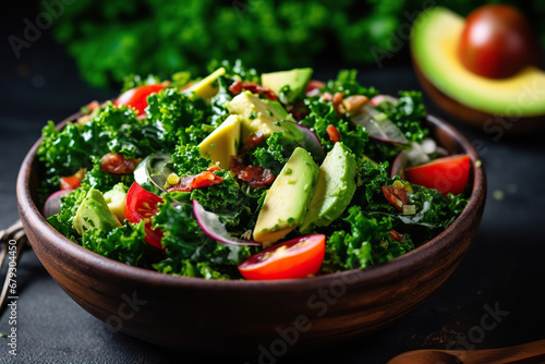 Vibrant Health in a Bowl: Kale and Avocado Salad