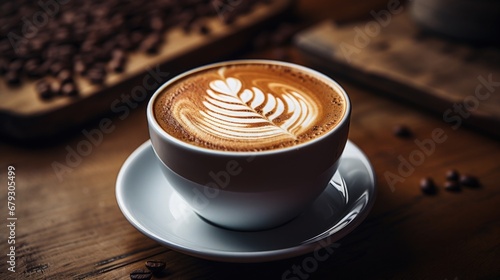 Cup of Coffee Template Background Mocha Hot Cocoa Mix Chocolate Macchiato Latte Art Birds Eye View Concept of Starbucks Godiva Hershey's Nestle Ads Marketing Powerpoint Slides Presentation 16:9