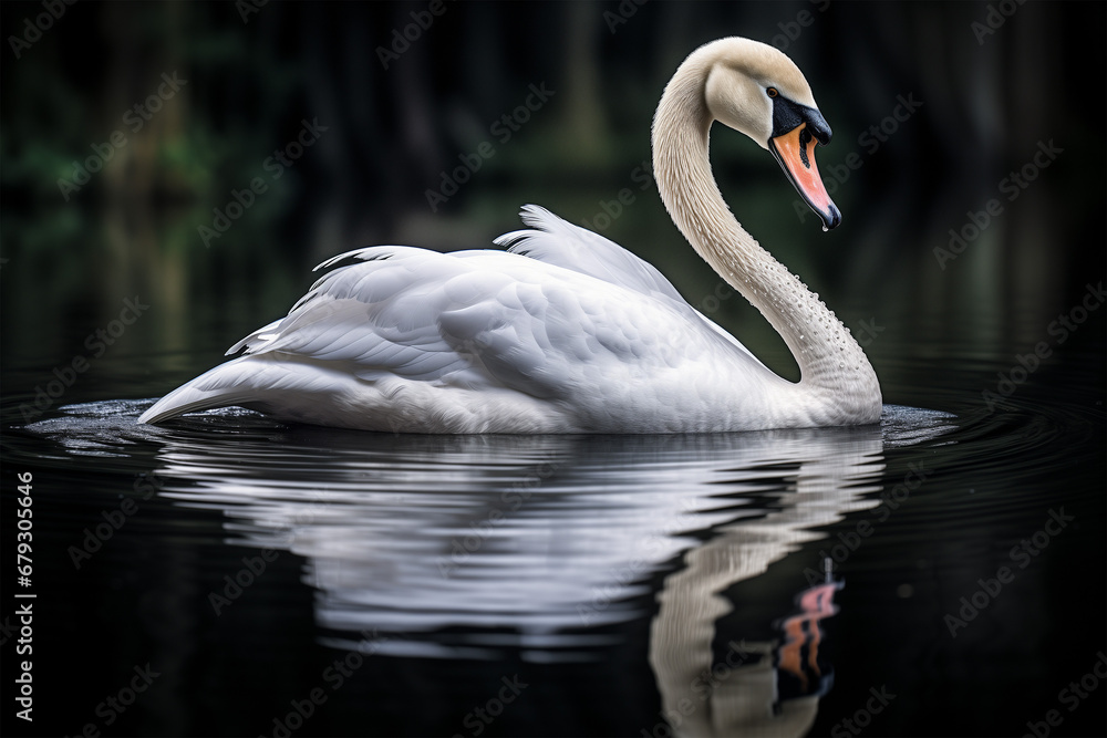 Fototapeta premium swan on the water