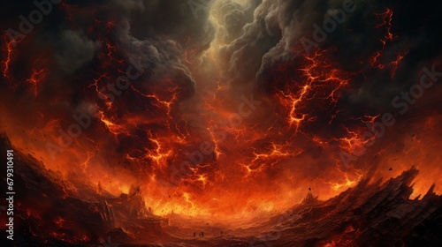 hell flames and armageddon photo
