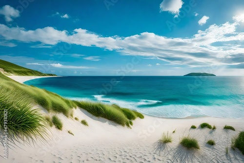 Wallpaper Mural beach with blue sky Torontodigital.ca