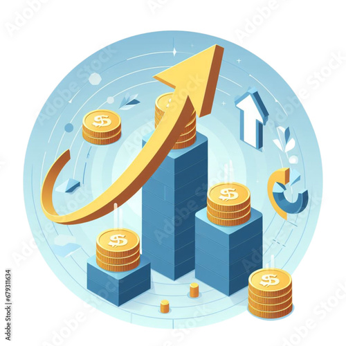 successful and profitable business icon