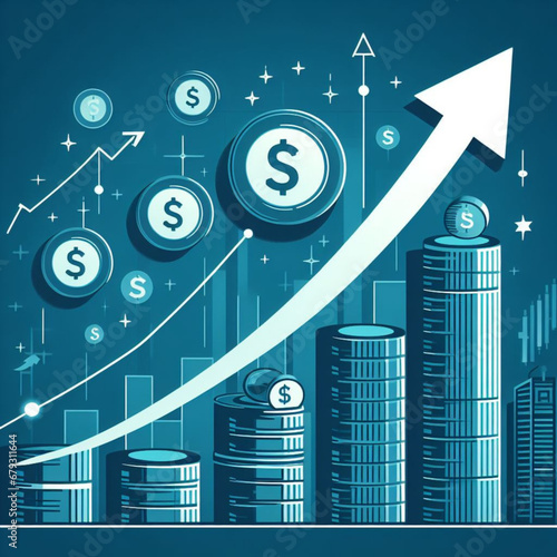 progress, profit, success business icon