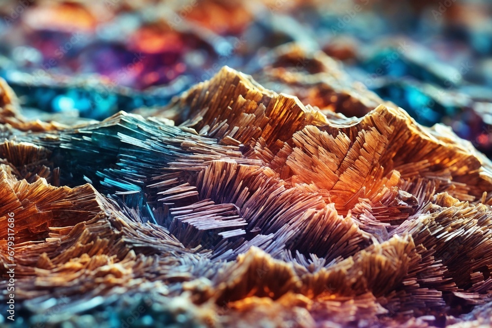 Minerals close-up, macro
