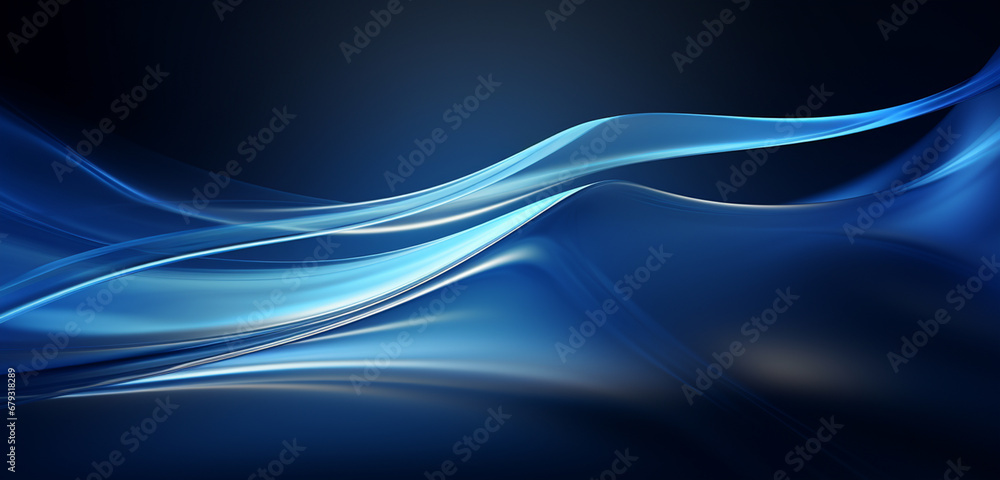 Obraz premium abstract blue wave background