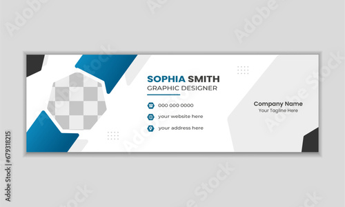 Corporate Email signature template design.