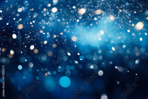 Electric Blue Stardust: Celestial Particle Background