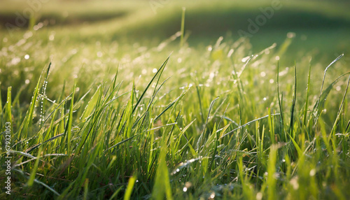 Early Morning Dew on the Grass
