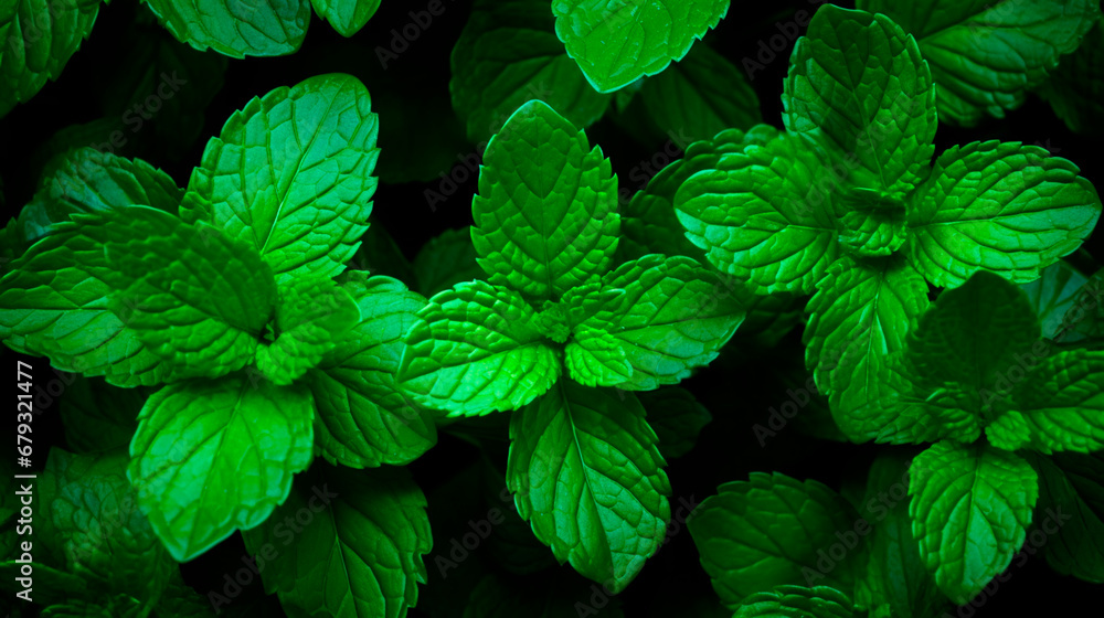 Mint a lot background. Generative AI, Mint a lot background. Generative AI,