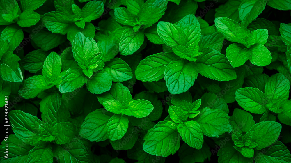 Mint a lot background. Generative AI, Mint a lot background. Generative AI,