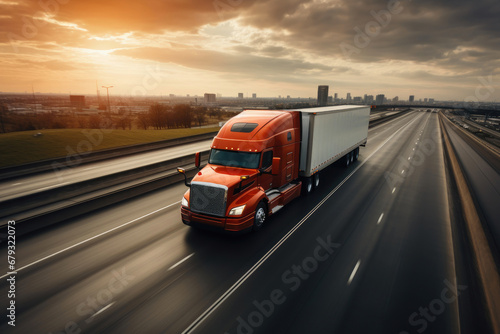 Blurred Bliss: Dynamic Truck on the Go