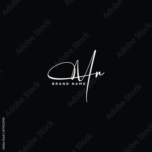 MR initials signature logo. MR handwriting logo vector templates. MR hand drawn Calligraphy lettering