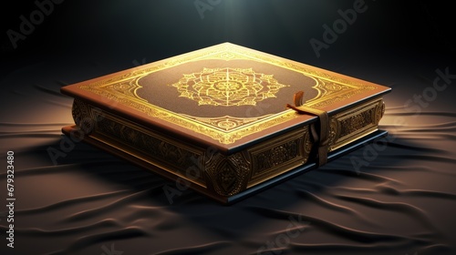 Islamic holy book quran. photo