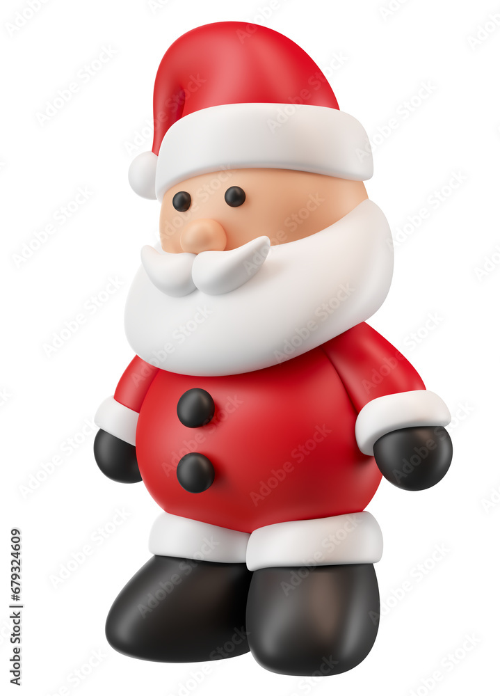 Santa Claus cartoon in 3d render illustration Santa Claus cartoon in 3d render illustration