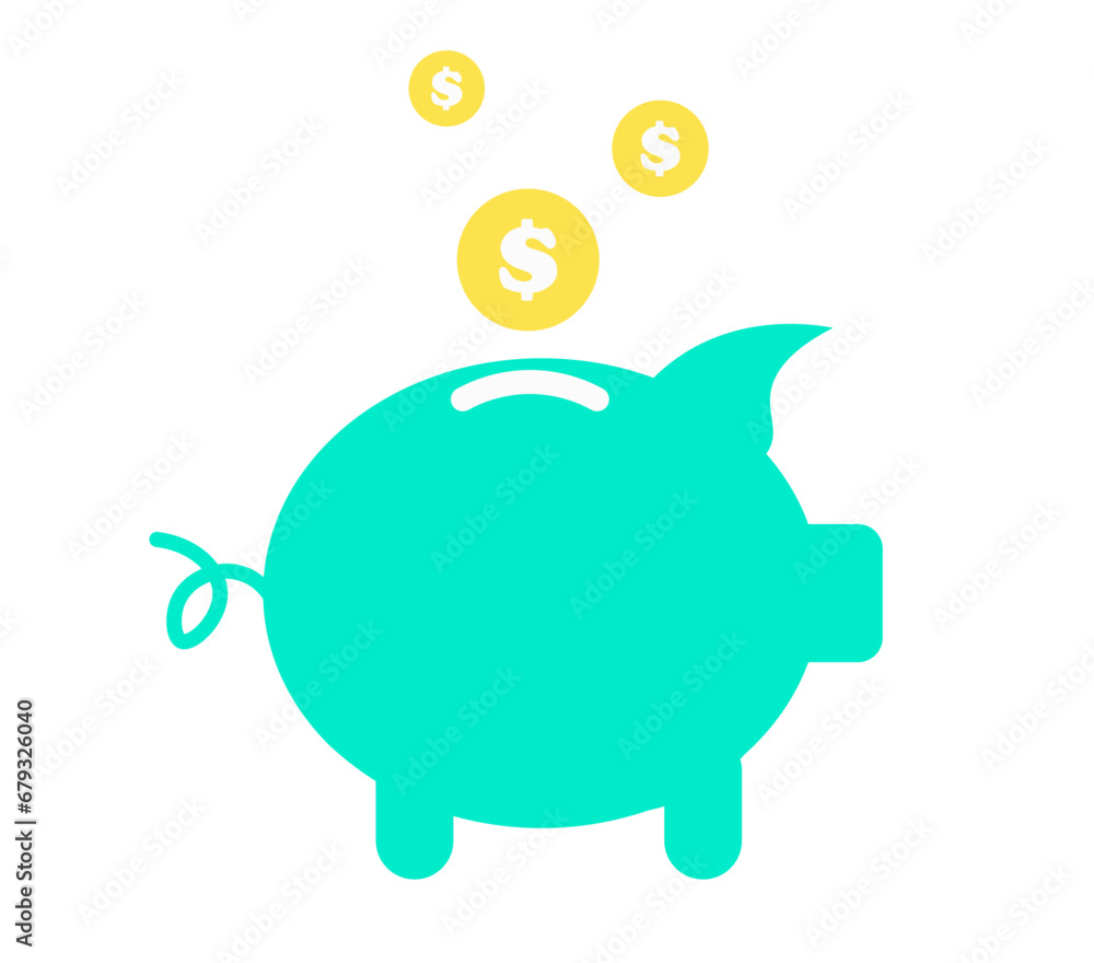Vector piggy bank Vector piggy bank
