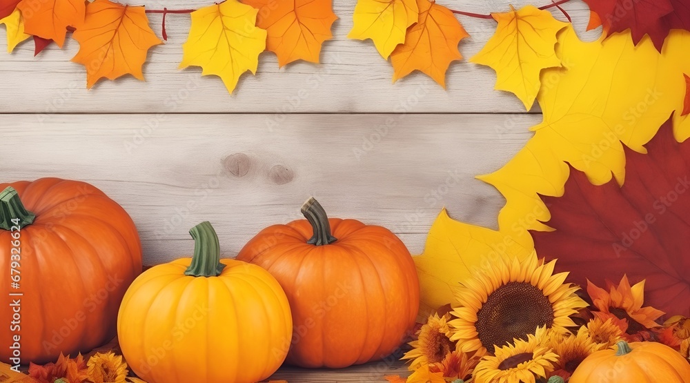 pumpkins and autumn leaves pumpkins and autumn leaves