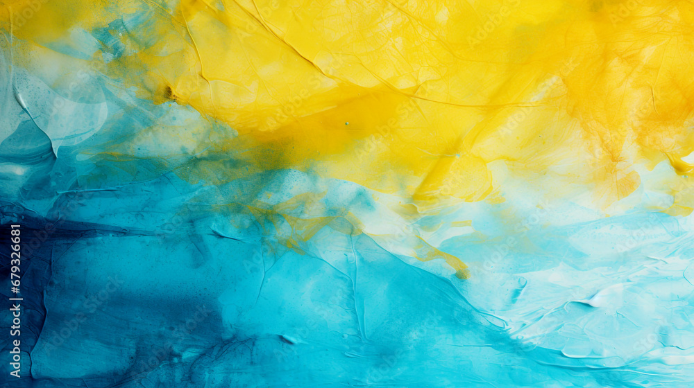 custom made wallpaper toronto digitalBlue yellow watercolor background abstract artistic backdrop
