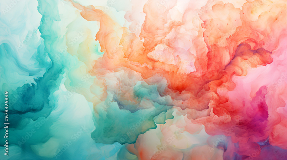 Abstract soft color pastel watercolor background