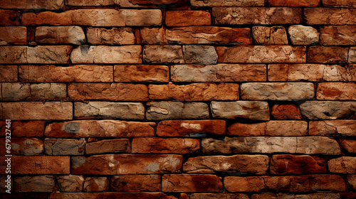 Aesthetic Brick Wall Texture Background