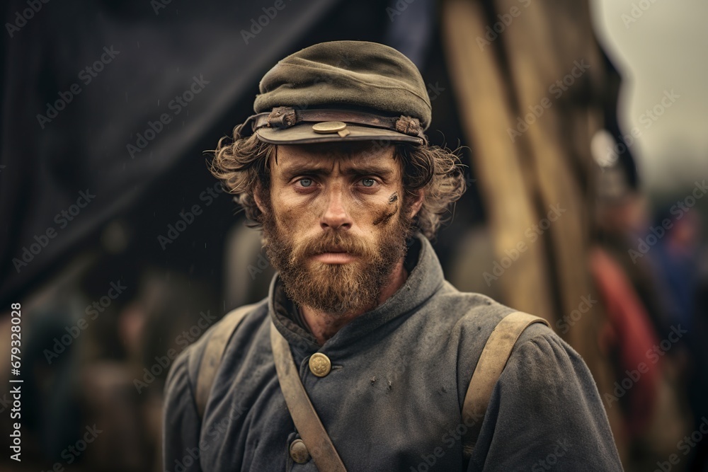 young soldier during the american civil war