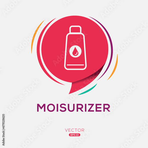 Creative (Moisturizer) Icon ,Vector sign.