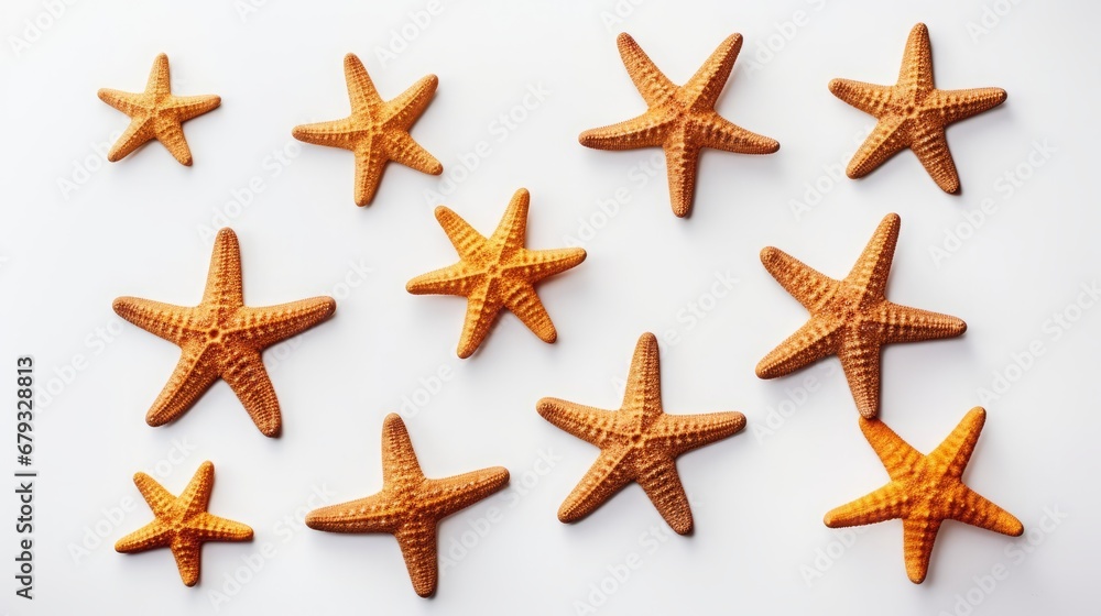 starfish on white background. starfish on white background.