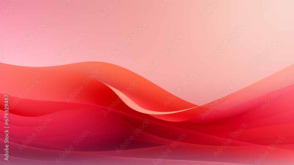Fototapeta premium A pink and red wavy lines background