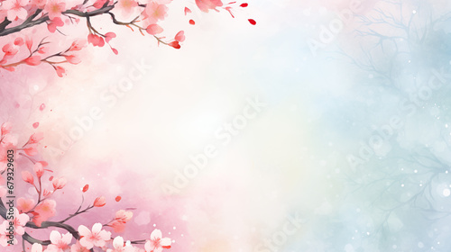 Watercolor Springtime Background Image  Backdrop Art For Spring Presentation  Minimalist Simple Background Watercolor Painting