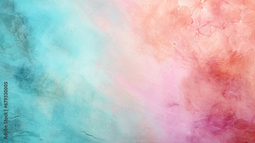 A colorful watercolor background with a pink and blue background