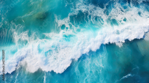 Aqua Spectacle: Aerial Ocean Ripples