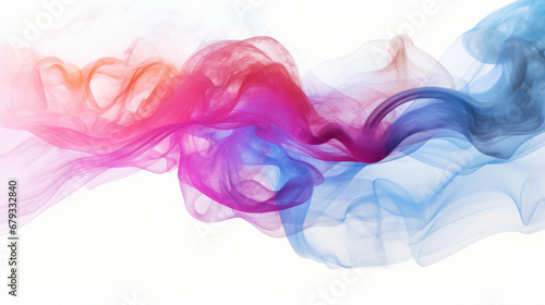 rainbow neon smoke cloud ink painted 3d rendered abstract art background wallpaper illustration  