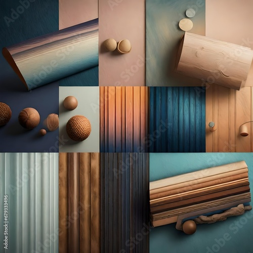 set of textures and backgrounds