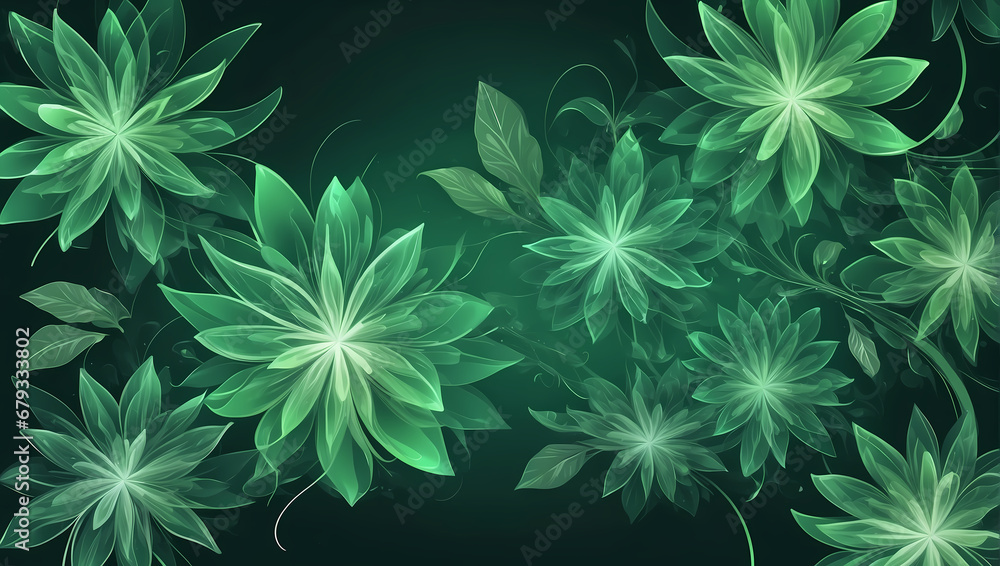 Ethereal Verdure: An Abstract Symphony in Green Ethereal Verdure: An Abstract Symphony in Green