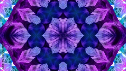 Stunning Abstract Kaleidoscope Background: Unique Multicolor Mosaic Texture in Seamless Geometric Pattern