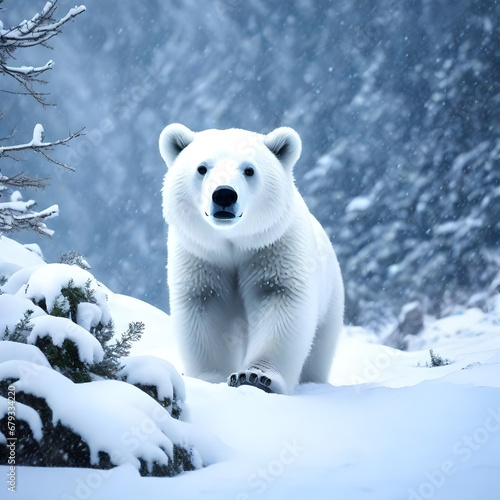 polar bear on ice generative AI tool