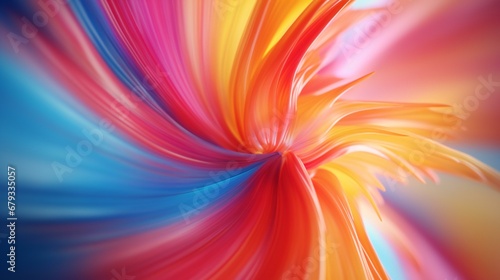 A Whirlwind of Vivid Colors Unfurling in a Dynamic Explosion of Red, Blue, and Yellow