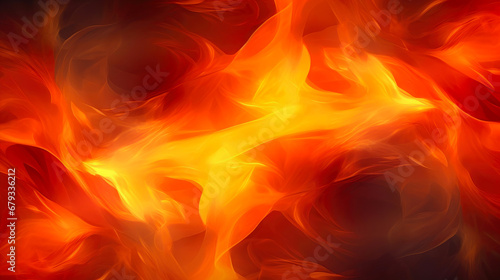 Blazing Fury: Intense Fire Abstract
