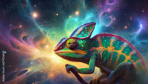 Psychedelic Chameleon © Mike Workman